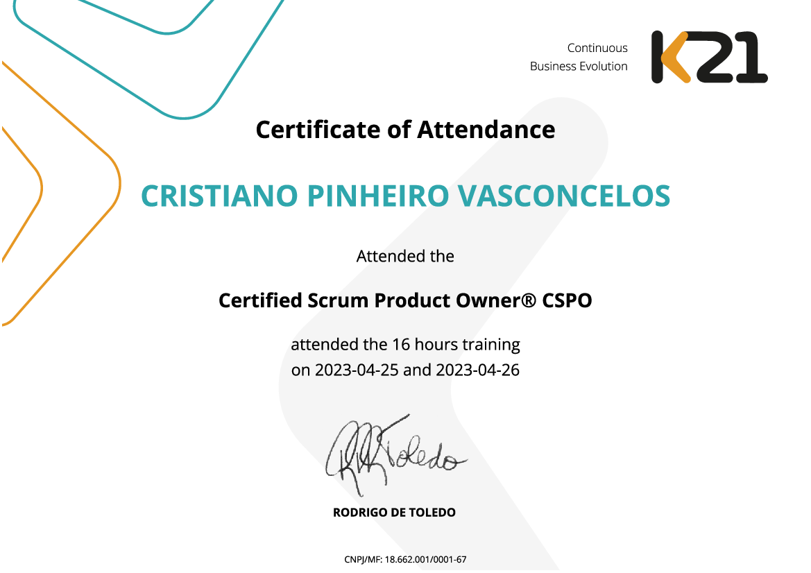 Certificado K21